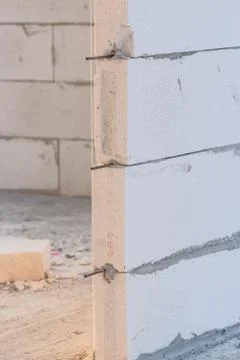 Lightweight concrete block Stock Photos