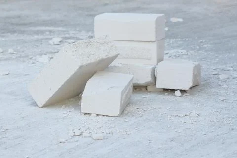 Lightweight concrete block Stock Photos