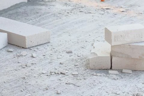 Lightweight concrete block Stock Photos