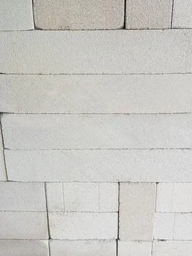 Lightweight Concrete Blocks Wall Texture Stock Photos