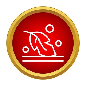 Lightweight feather icon representing softness and airiness Stock Illustration