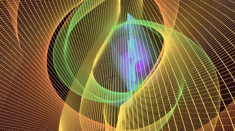 Lightweight Gradient Network Wave Backgrounds Stock Illustration