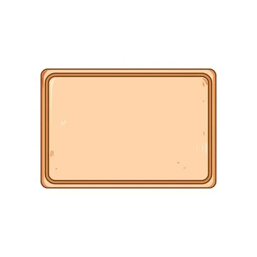 Lightweight plastic cutting board cartoon vector illustration Stock Illustration