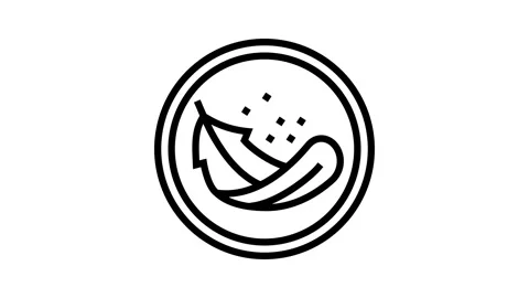 Lightweight product label caution line icon animation Vídeo Stock 326128212