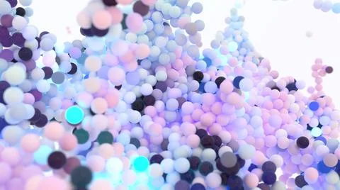 Lightweight shiny background with large massive of glowing balls Stock Illustration