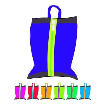 Lightweight shoe bag vector cartoon graphic Stock Illustration
