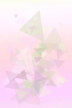 Lightweight translucent triangular shards in white and pale pastel tones cr.. Stock Illustration