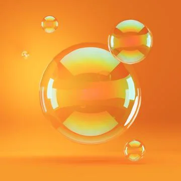 Lighweight floating bubble Stock Illustration