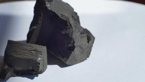 Lignite Coal Sample Stock Footage 93846763
