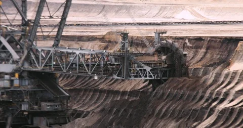 Lignite opencast mine Video stock 126045418