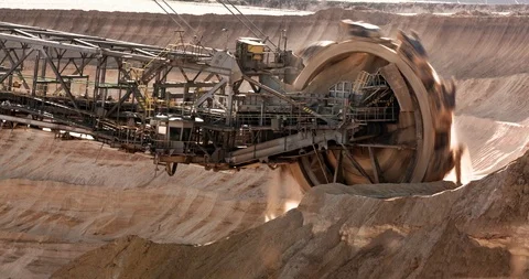 Lignite opencast mine Garzweiler Stock Footage 125620135