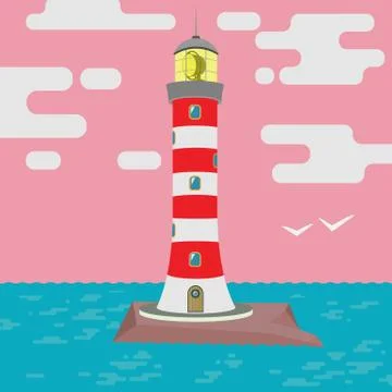 Ligthhouse 04 イラスト素材