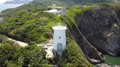 The Ligthouse Cape D'Aguilar Stock Footage 168721439