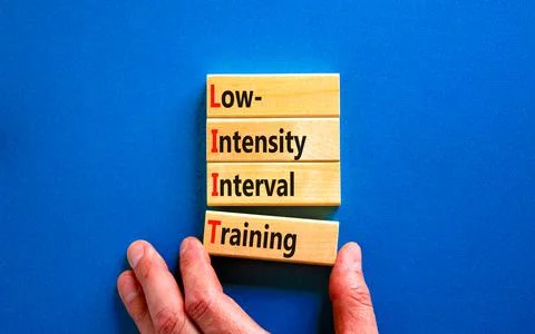 LIIT low-intensity interval training symbol. Concept words LIIT low-intensity Stock Photos