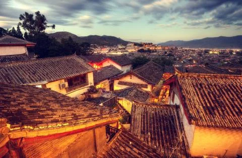 Lijiang Sunset Stock Photos