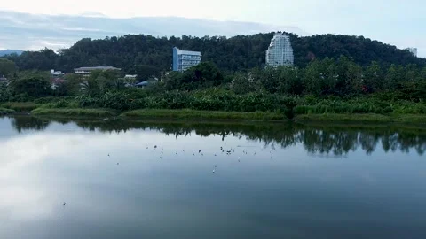 Likas Bay Stock Footage 218996836