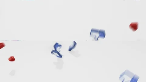 Likes and hearts fall down Video stock 119967533