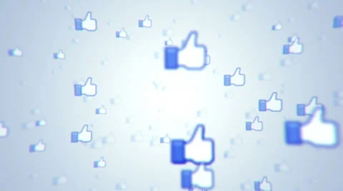 Likes on fly  Stock Footage 23456864