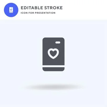 Likes icon vector, filled flat sign, solid pictogram isolated on white, logo Stock Illustration