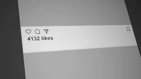 Likes increase on social network Stock Footage 98358967