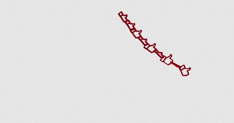 Likes - Symbol Animation.  Stock Footage 154254902