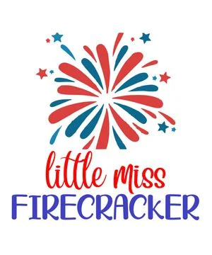 Lil miss firecracker Stock Illustration