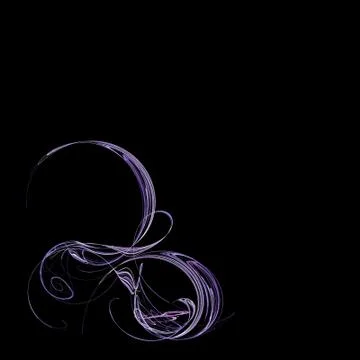 Lila curves Illustrazione stock
