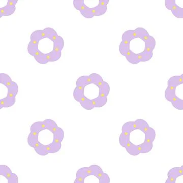 Lilac abstract circle pattern seamless vector Illustrazione stock