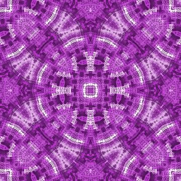 Lilac background with abstract pattern of numbers and shapes Stockillustratie