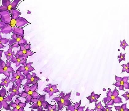 Lilac background. Stock Illustration