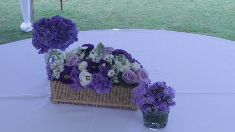 Lilac Centerpieces (2) Stock Footage 104823319