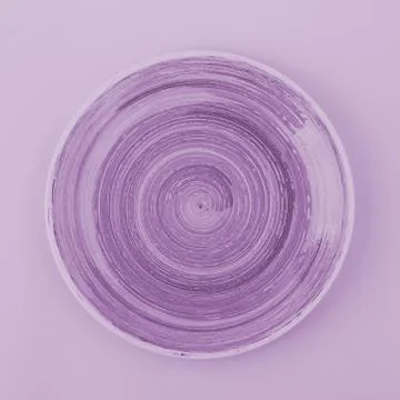 Lilac color plate on the light background Stock Photos