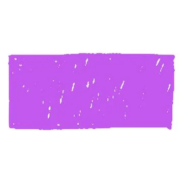 Lilac crayon geometric square vector shape, scribble horizontal rectangular Stock Illustration
