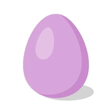 Lilac Easter Egg. Cartoon flat style Vector illustration 스톡 일러스트