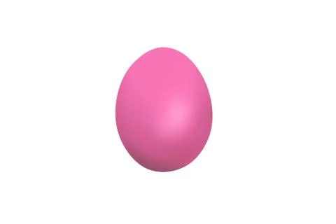 Lilac easter egg isolated on white background Stock Illustration