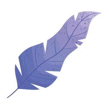 Lilac feather bird イラスト素材