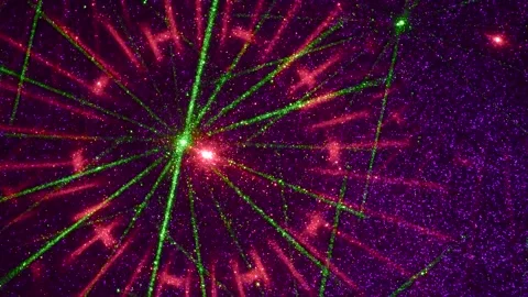 On a lilac fine-grained gradient background, moving multi-colored figures Stock Footage 240523131