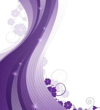 Lilac floral  background Stock Illustration