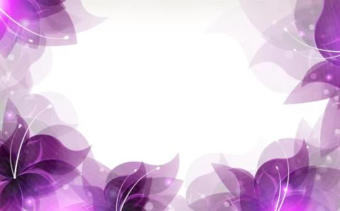 Lilac flowers background Stock Illustration