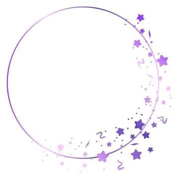 Lilac gradient frame on the white background Stock Illustration