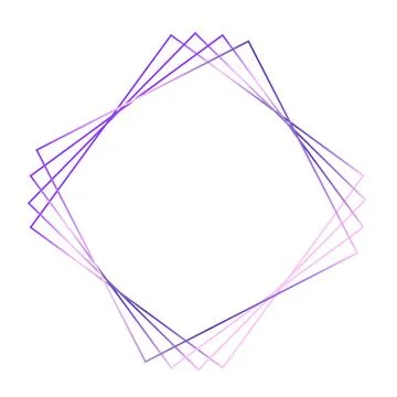 Lilac gradient frame on the white background Stock Illustration