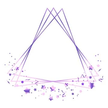 Lilac gradient frame on the white background Stock Illustration