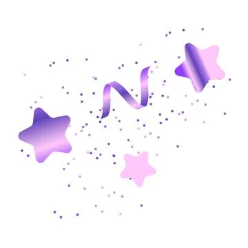 Lilac gradient glitter on the white background Stock Illustration