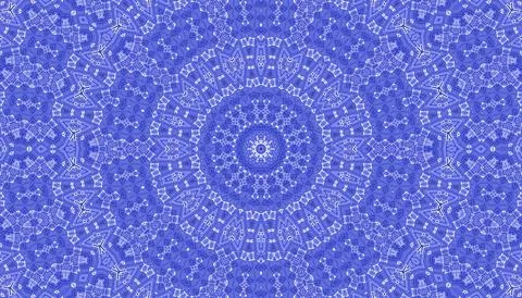 Lilac kaleidoscopic background with abstract pattern Stockillustratie