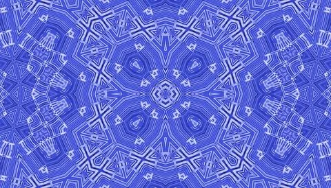 Lilac kaleidoscopic background with abstract pattern Stock Illustration