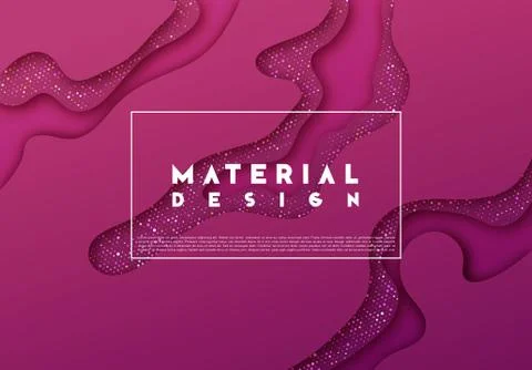 Lilac Minimal Abstract Liquid Background. 3d wavy texture. Dynamic art patter Stock Illustration