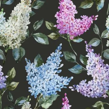 Lilac pattern Stock Illustration