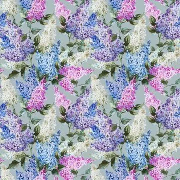 Lilac pattern Stock Illustration