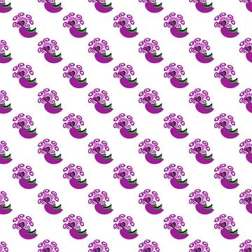 Lilac pattern Stock Illustration