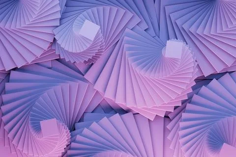 Lilac pink spirals pattern, gradient abstract geometric background. Purple .. Foto stock